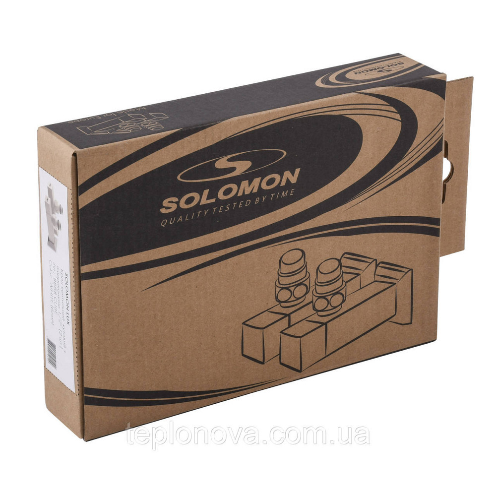 Набор Кран полуоборотный угловой с американкой SOLOMON LUX 1/2″ CUBE WHITE 8888 (1уп) Черновцы - изображение 8