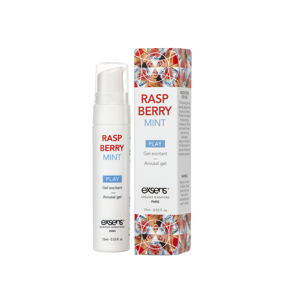 Стимулювальний гель EXSENS Kissable Raspberry Mint 15мл можна для поцілунків, охолоджувальний Sex Aura Київ - фото 1