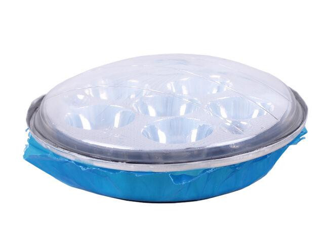 Оптика фари круглої (лінза з ободом) 8+1 Лед діаметр 140 мм Дельта/Альфа Мукачево - фото 1