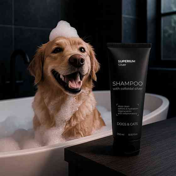 СУПЕРІУМ Сільвер шампунь універсальний з колоїдним сріблом для котів та собак, 250 мл Коломыя