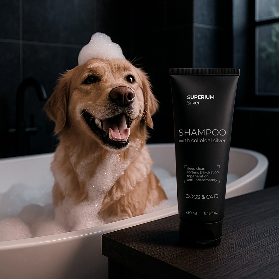 СУПЕРІУМ Сільвер шампунь універсальний з колоїдним сріблом для котів та собак, 250 мл Коломыя - изображение 2