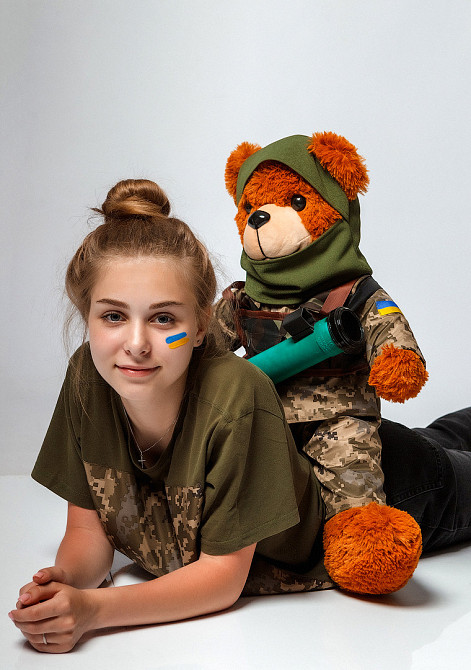 Плюшевий мішка зсу, Плюшевий ведмідь ЗСУ 80 см Тернопіль - фото 9