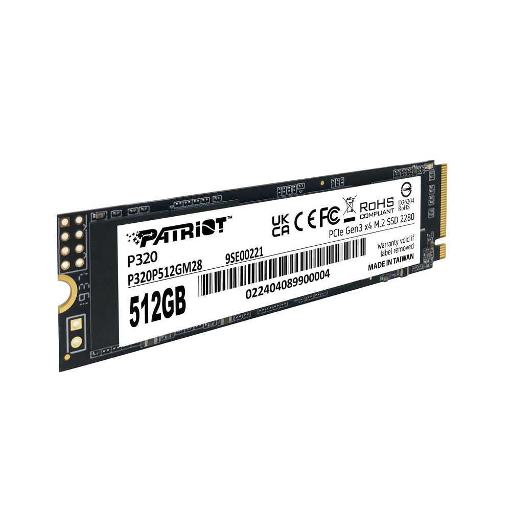 SSD диск накопитель M.2 Patriot P320 512GB NVMe 2280 Gen3.0 x4 3D TLC Одесса - изображение 4