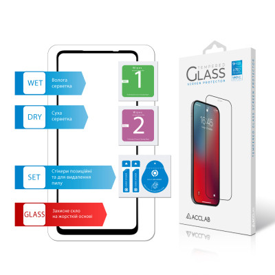 Скло захисне ACCLAB Full Glue MOTO E14 Black (1283126597688) Вінниця - фото 7