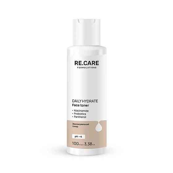 Зволожувальний тонер Daily Hydrate Face Toner RE.CARE 100 мл Вінниця