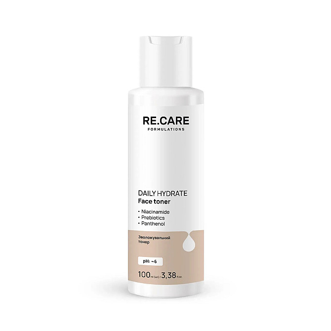 Зволожувальний тонер Daily Hydrate Face Toner RE.CARE 100 мл Вінниця - фото 1