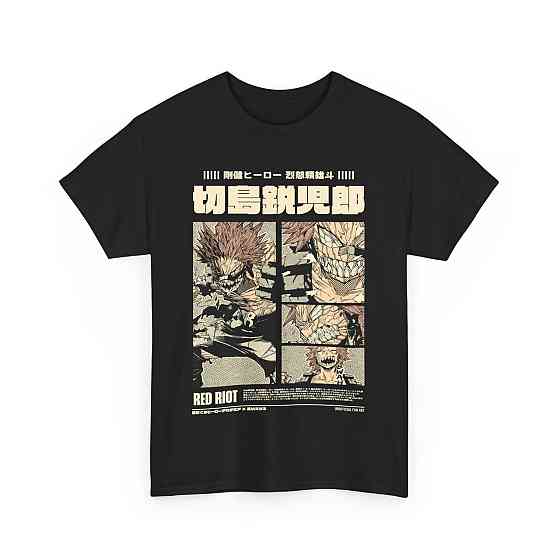 Футболка з аніме принтом Моя геройська академія оверсайз (S/M/L) Чорний AnimeJ0401 Дніпро