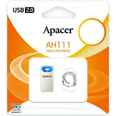 USB флеш накопитель Apacer 64GB AH111 Blue USB 2.0 (AP64GAH111U-1) Винница - изображение 6