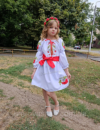 Дитяче вишите плаття з калиною Кривий Ріг - фото 3