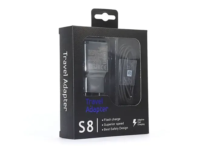 Зарядний пристрій 220В з USB-кабелем - Type-C Fast Charger 15Вт Samsung S8 Київ - фото 1