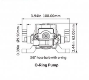 Помпа Автоматична Диафрагмова Помпа 4,3 Л/Год 12В 3/8 Труба Для Подачи Води Київ - фото 4