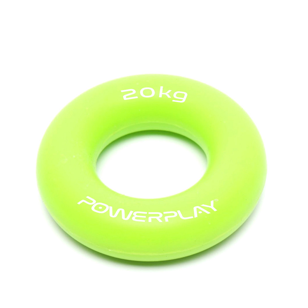 Еспандер кистьовий силіконовий PowerPlay PP-4324 Hand Grip Ring Medium 20 кг. Зелений Каменское - изображение 3
