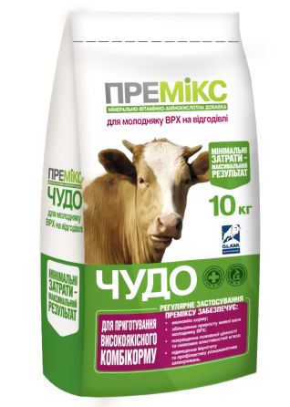 Чудо премікс для молодняку ВРХ на відгодівлі, 10 кг O.L.KAR. Вінниця