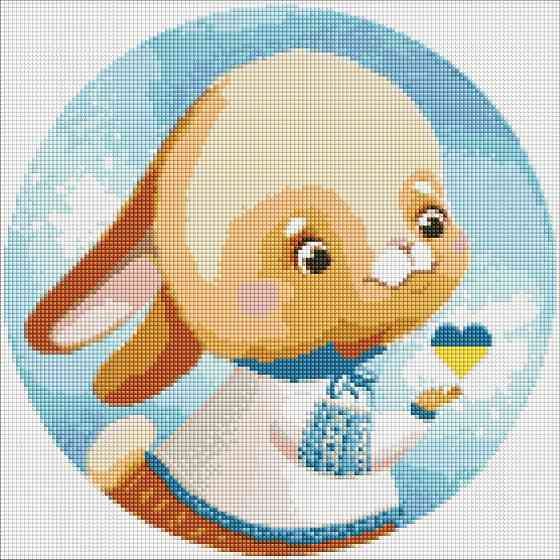 Алмазна мозаїка "Зайчик" ©Катерина Валер'єва AMO7432 Ідейка 40х40см Вінниця