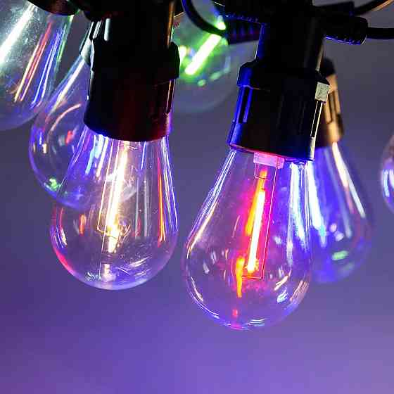 Garlando Гірлянда вулична у стилі ретро світлодіодна мультиколор S14 на 10 LED ламп завдовжки 5 Коломия