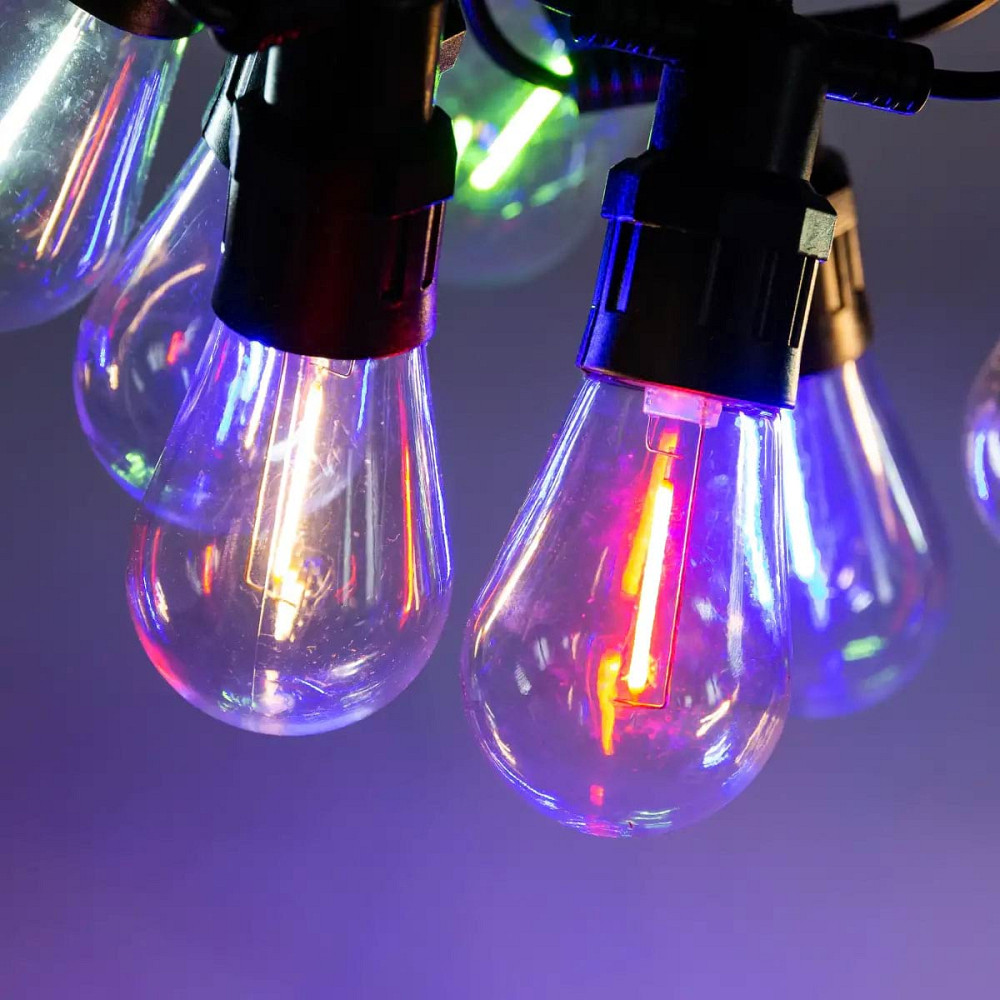 Garlando Гірлянда вулична у стилі ретро світлодіодна мультиколор S14 на 10 LED ламп завдовжки 5 Коломия - фото 5