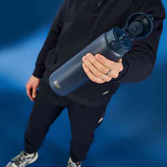 Пляшка для води металева вакуумна ION8 920 мл. Vacuum Insulated, Ash Navy Кам'янське