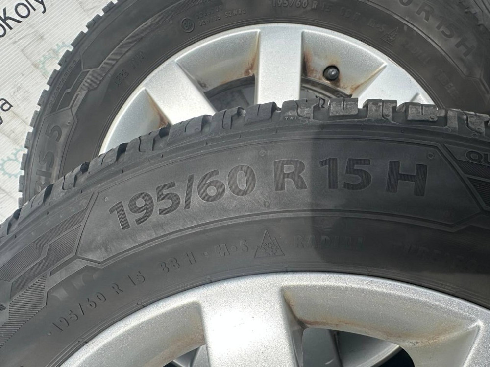 Диск литий з шиною 195/60 R15 Barum Quartaris 5 Ford Fusion комплект Ковель - изображение 5