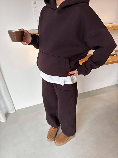 Жіночий теплий костюм Шоколадний 42/46 Харків - фото 3