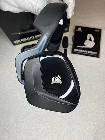 Бездротова ігрова гарнітура CORSAIR VOID RGB ELITE WIRELESS з об’ємним звучанням 7.1, мікрофоном CA- Київ - фото 5