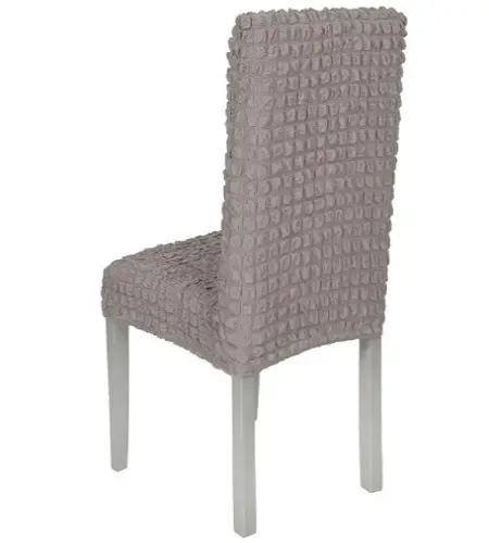 Комплект чехлов на стулья без оборки 6 штук (капучино) Коломыя - изображение 2