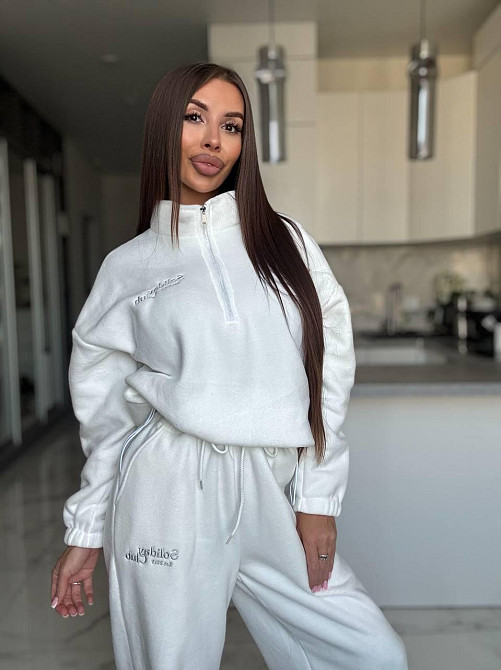 Жіночий костюм з фліс-полару, з вишивкою Одеса - фото 1