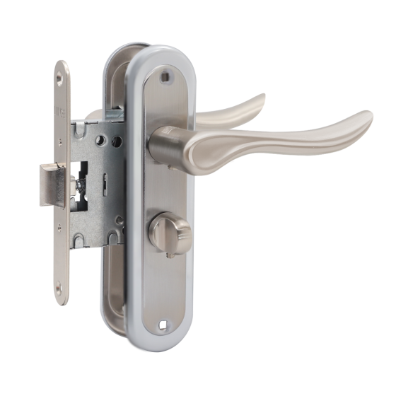 КОМПЛЕКТ A-1295 WC SN/CP: РУЧКА НА ПЛАНЦЕ ПОД WC С МЕХАНИЗМОМ Киев