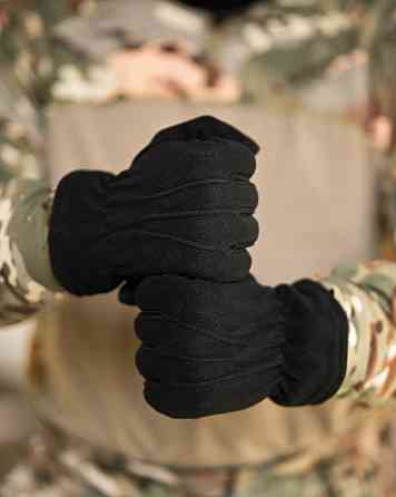 Рукавички флісові чорні ВТ6768 Одеса