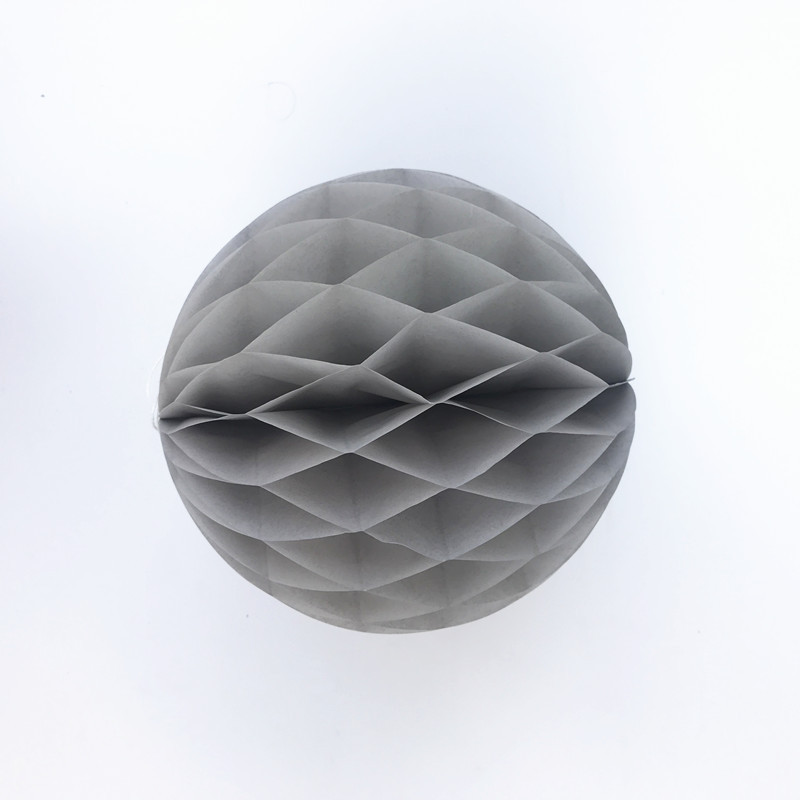 Куля соти паперова 15 см сірий Київ - фото 2