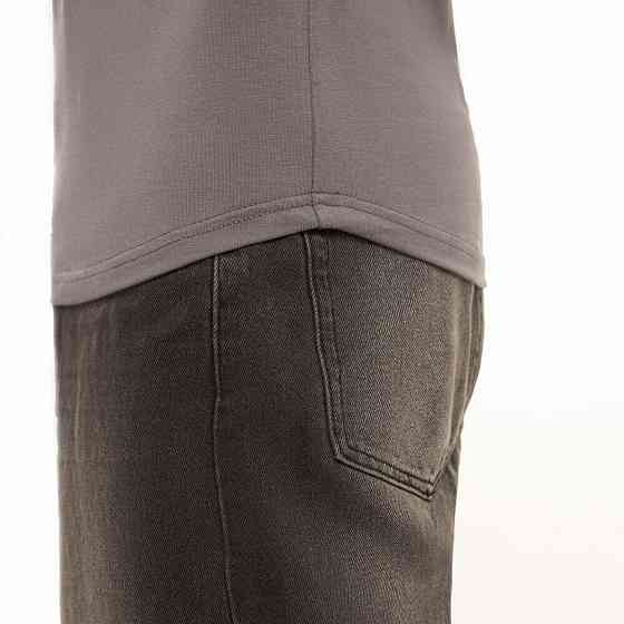 Темно-серый мужской лонгслив Pobedov Dune. Темная серая мужская кофта весна/осень Киев