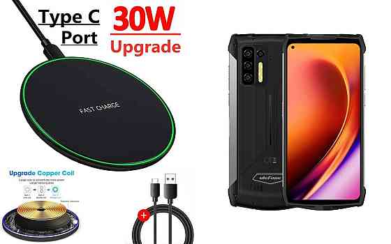 Бездротовий зарядний пристрій Copper до 30W для OPPO Find X8 Pro, USB-C, LED Київ