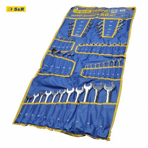 Набір ключів S&R Tempo 50 шт у тканинному чохлі Одеса - фото 1