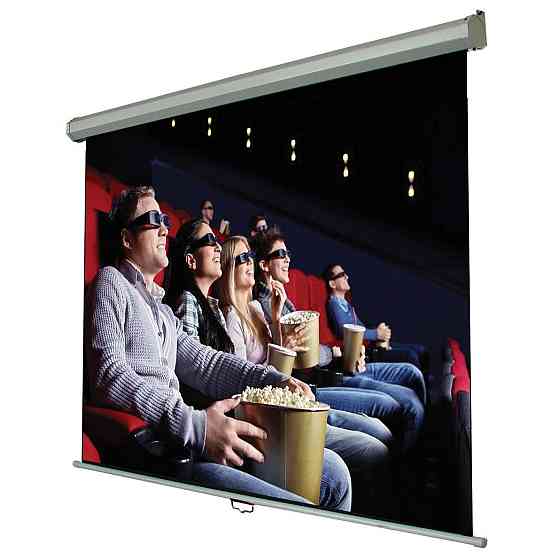 Екран настінний ручний Walfix 100" SNM-8 (125*221, 16:9) Білий Харків
