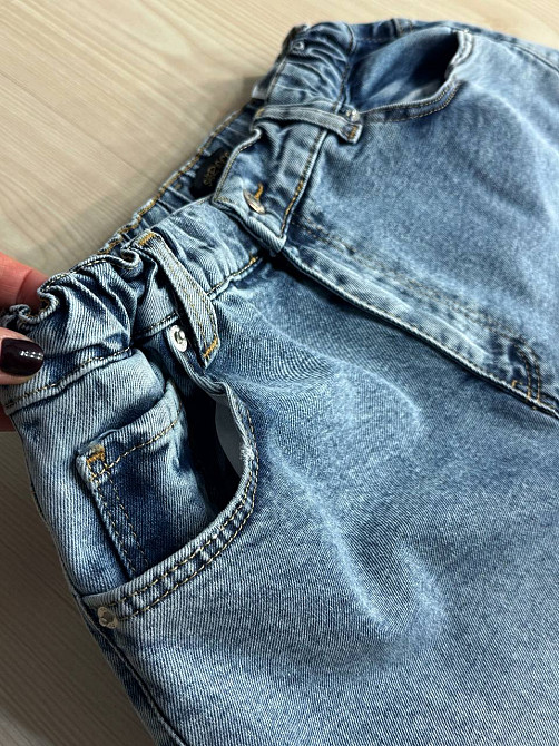 Джинсы женские Sherocco 5218 WIDE LEG палаццо с резинкой на талии большие размеры голубые, голубой, З4, 34, 97 см, 124 см Киев - изображение 11