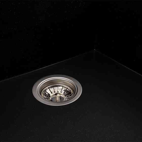 PLATINUM Гранітна мийка для кухні Platinum 9651 ATLAS матовий Чорний металік Київ