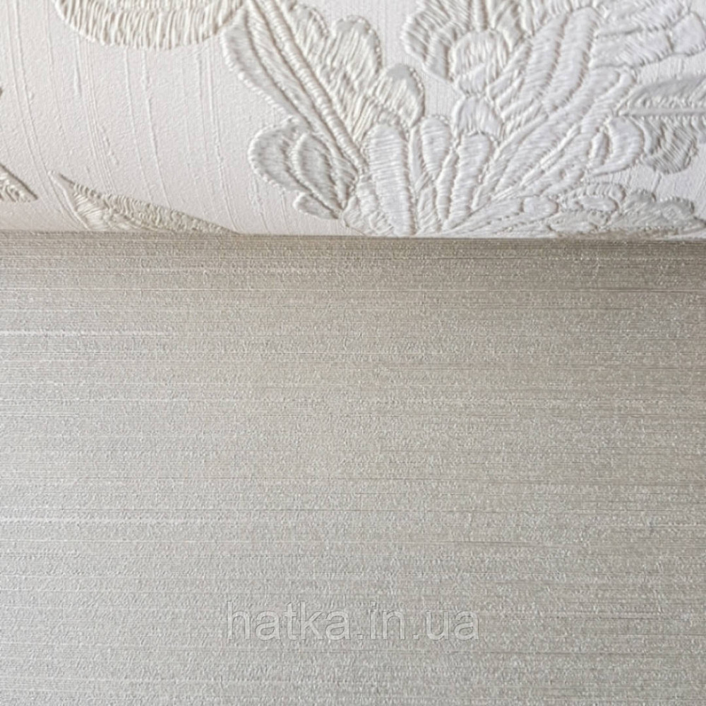 Шпалери вінілові на паперовій основі Sirpi Italian Silk 7 однотонні пісочний тонка золотиста смужка Київ - фото 2