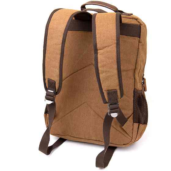 Рюкзак текстильный дорожный унисекс Коричневый (Vintage) Киев