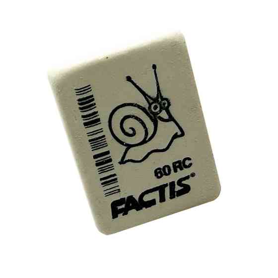 Резинка школьная прямоугольная CNF60RC, мягкая Винница