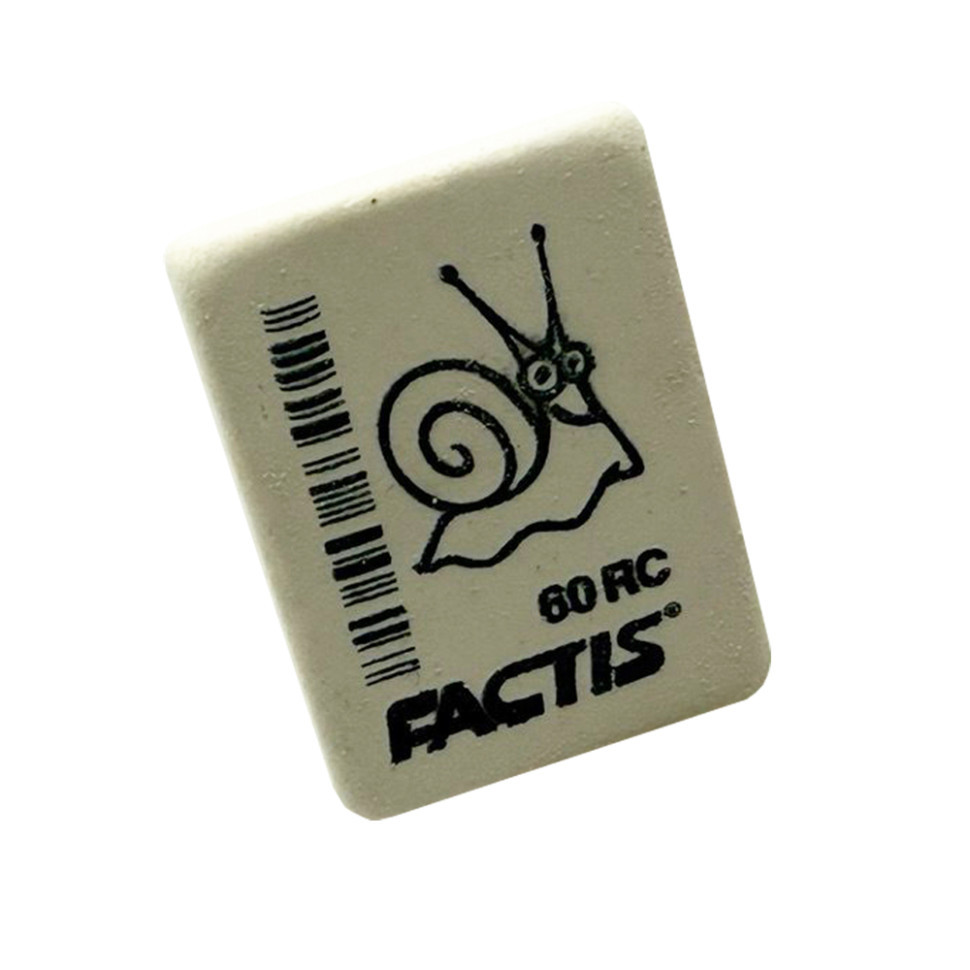 Резинка школьная прямоугольная CNF60RC, мягкая Винница - изображение 1