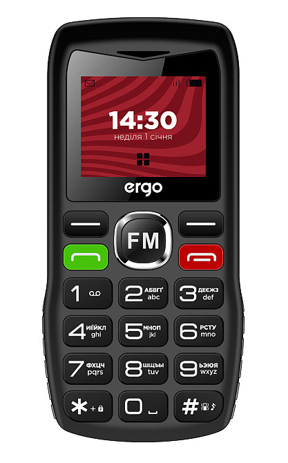 Мобільний телефон ERGO R182 Dual Sim Black (7137268) Київ - фото 1