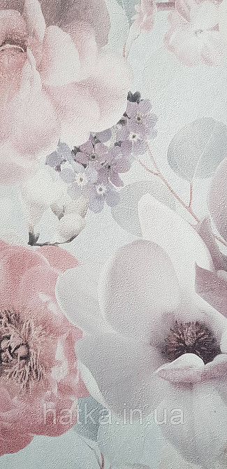 Обои виниловые на флизелине горячего тиснения Sintra Atmosphere цветы розы красные сиреневые голубые 512227 Киев - изображение 4