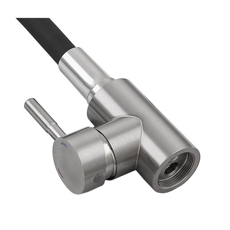 Кухонний змішувач Armata SUS-011 Refl.Black з чорним силіконовим виливом (CH6480) Харків - фото 4