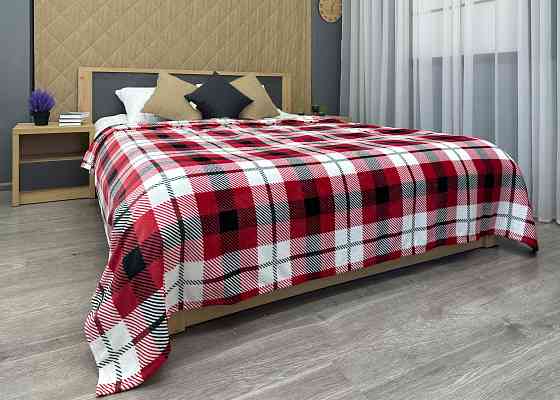 Плед-покривало Decorator WellSoft 180х210 см Клітинка Різнобарвний (87-275) Київ