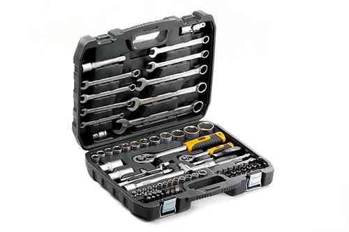 Набір насадок 82 шт. CrV ¼, ½ з гайковими ключами СИЛА, 72 зубці Харків