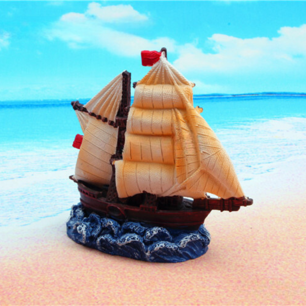Декоративная фигурка Парусник для флорариума, моссариума, аквариума, мини-сада, рокария, микроландшафта, вазон 4 Одесса - изображение 1