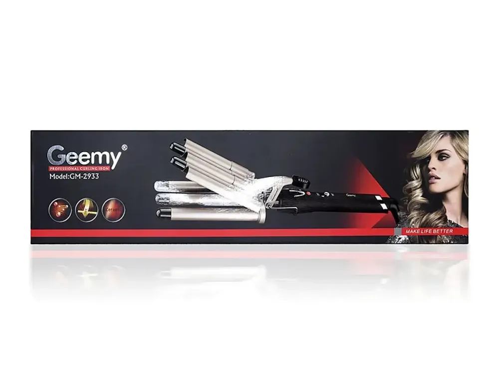 Плойка-щипцы для волос Gemei GM-2933, керамическое покрытие, 2 температурных режима, до 210°C, 45 Вт Одесса - изображение 5