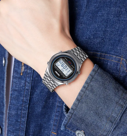 Чоловічий наручний годинник Skmei 2146 вінтаж Сріблястий Вінниця