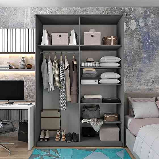 Шафа-купе двохдверна Doros G-Caiser 160х60х240 см Графіт (DRS-011035) Львів