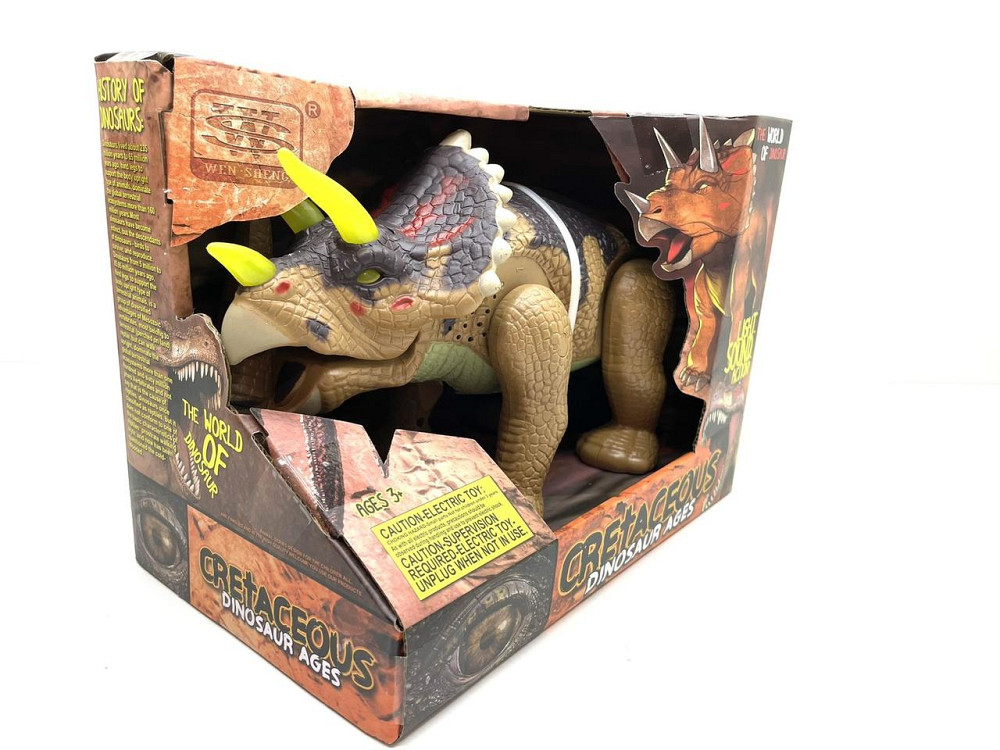 Динозавр Wen Sheng ходить світлові та звукові ефекти Коричневий (WS 5301) Чернігів - фото 6