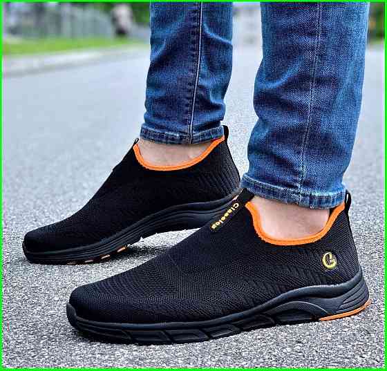 Кросівки Сіточка Чоловічі Чорні Літні Мокасини (розміри: 41) Дніпро